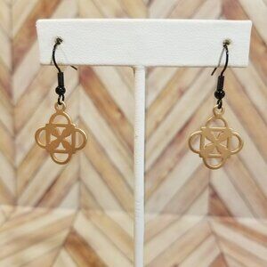 Clover Dangling Earrings (Gold)